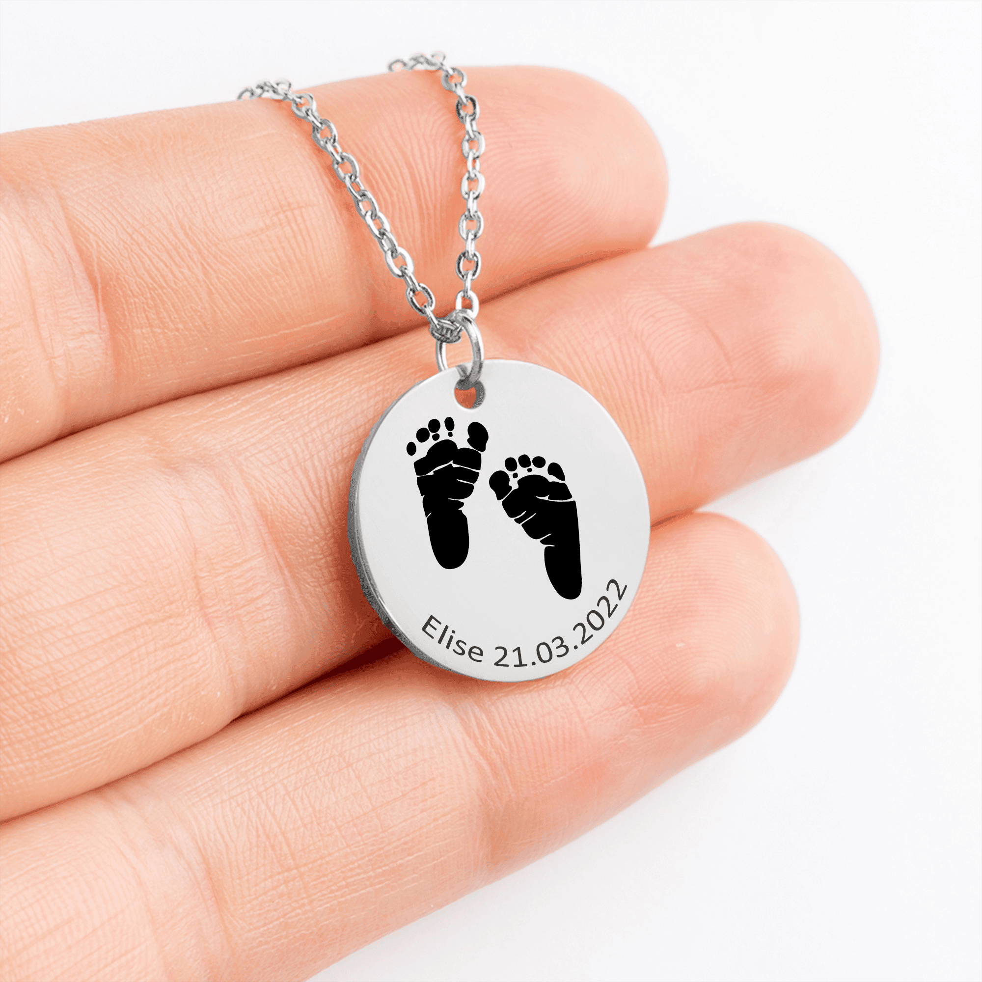 Feet Print Necklace