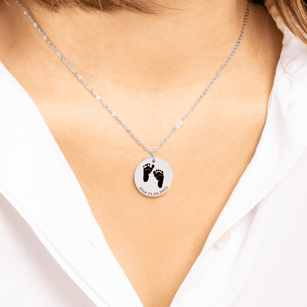 Feet Print Necklace