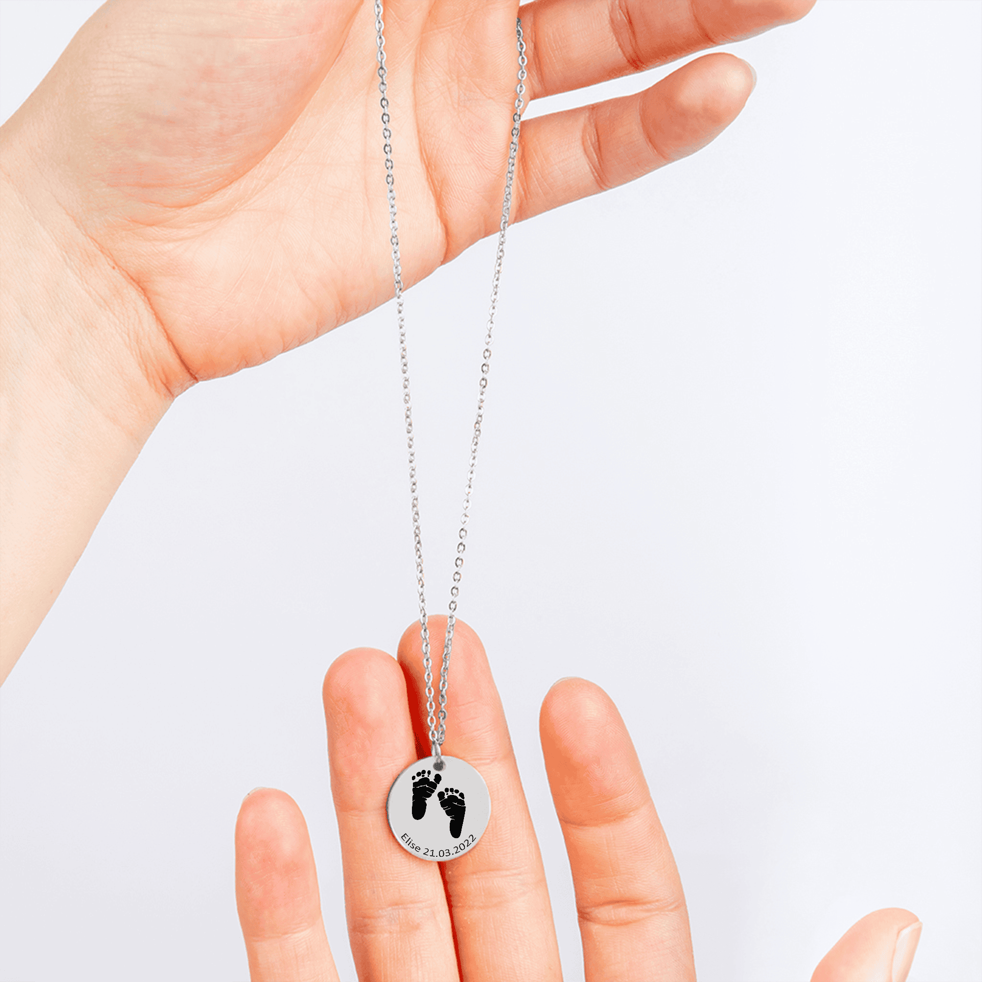 Feet Print Necklace