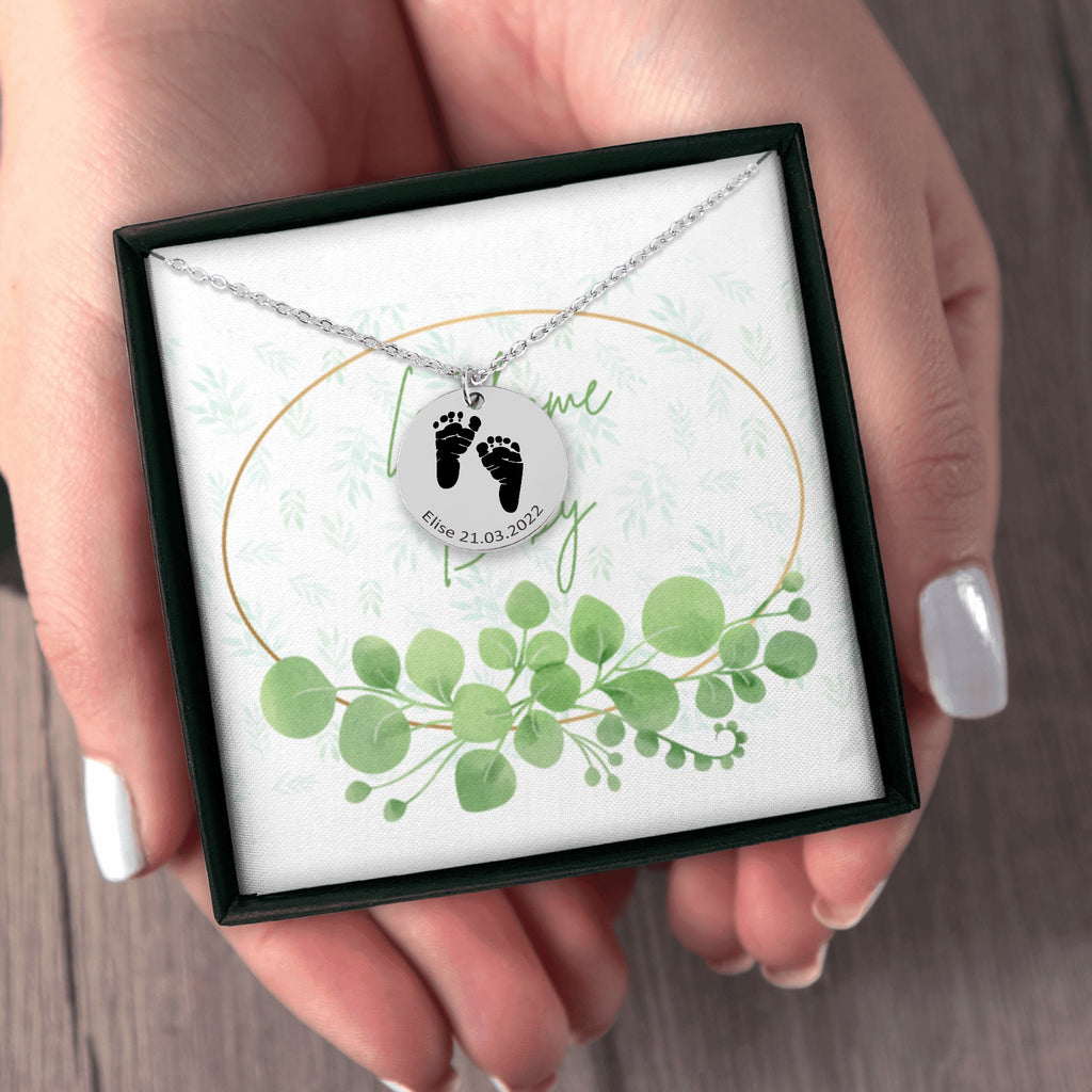 Feet Print Necklace
