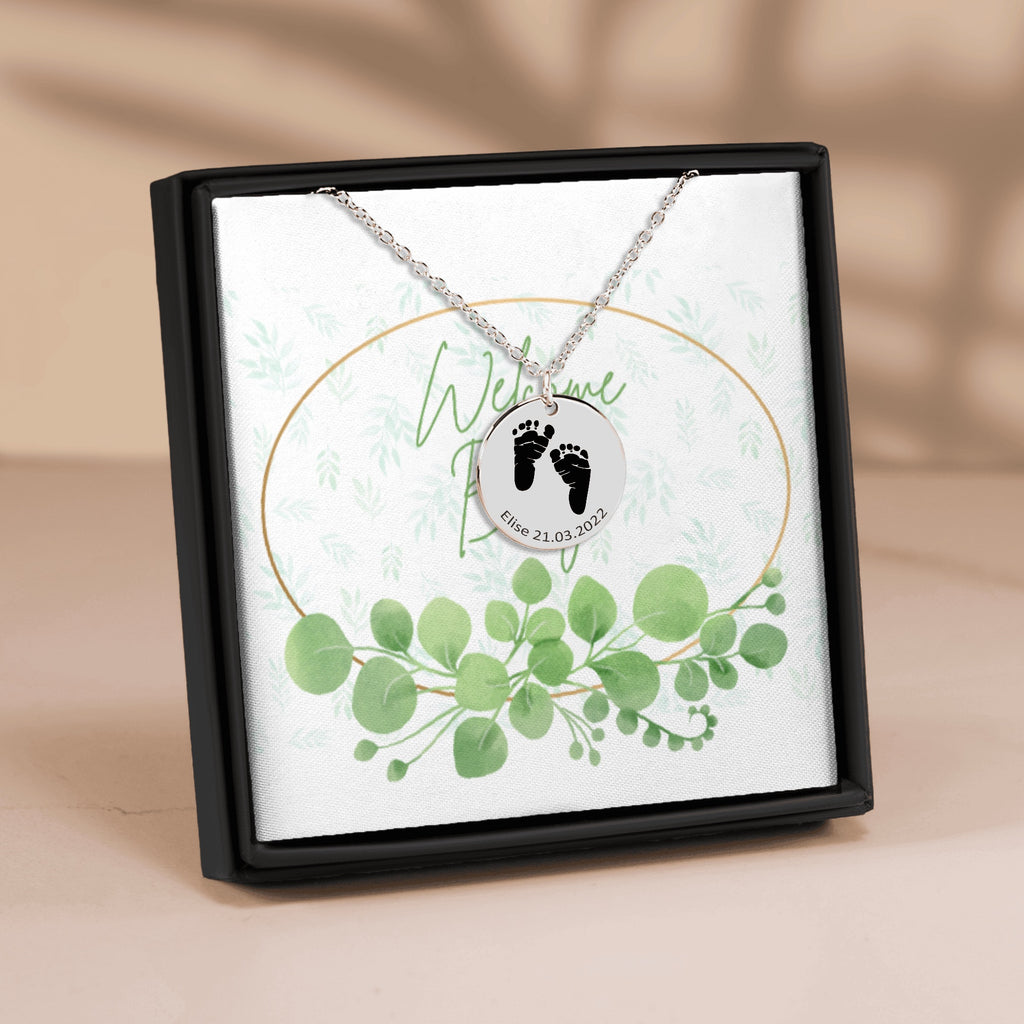 Feet Print Necklace