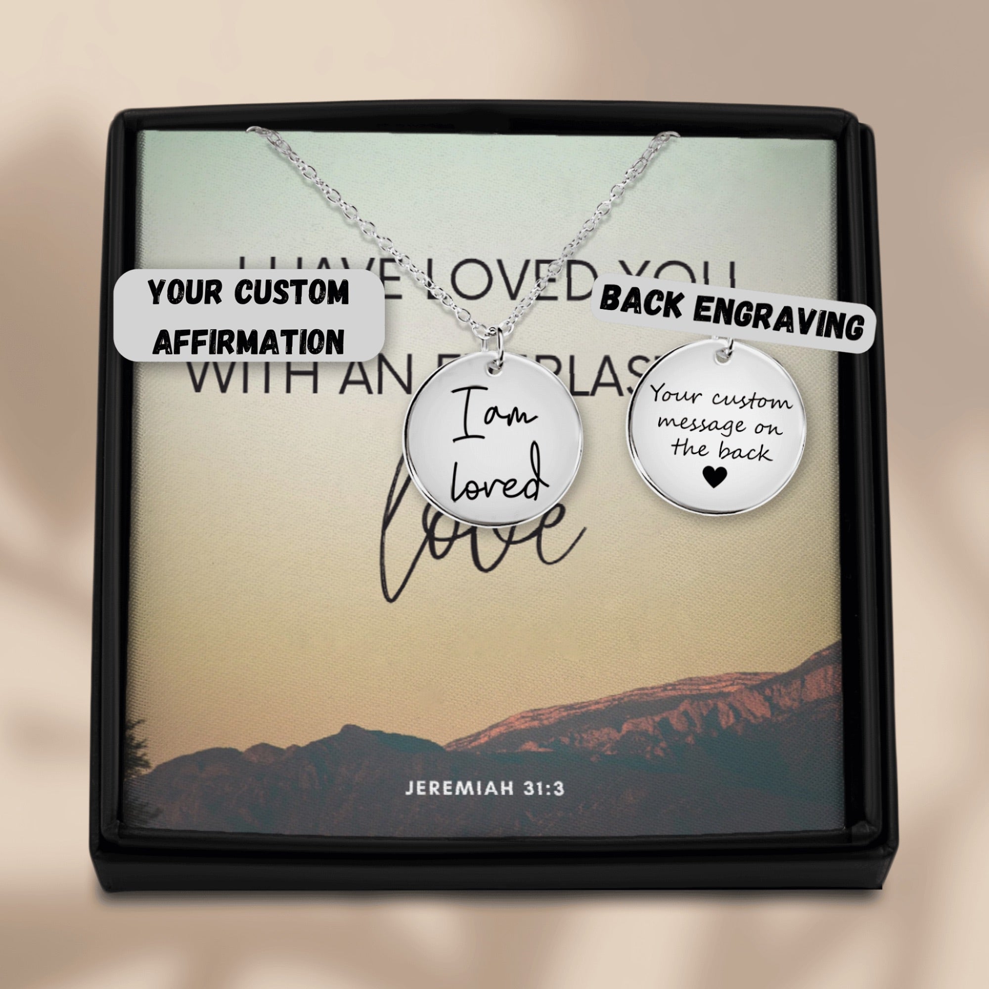 Affirmations Coin Necklace