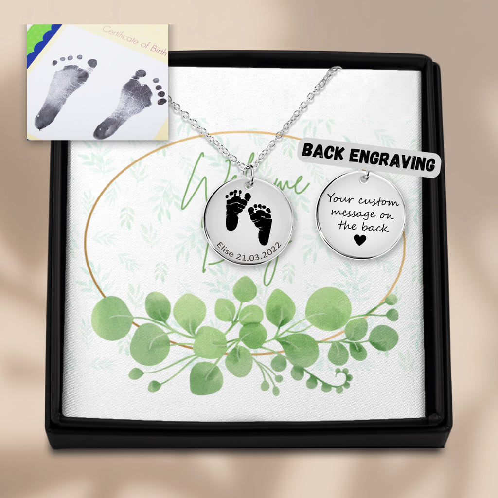 Feet Print Necklace